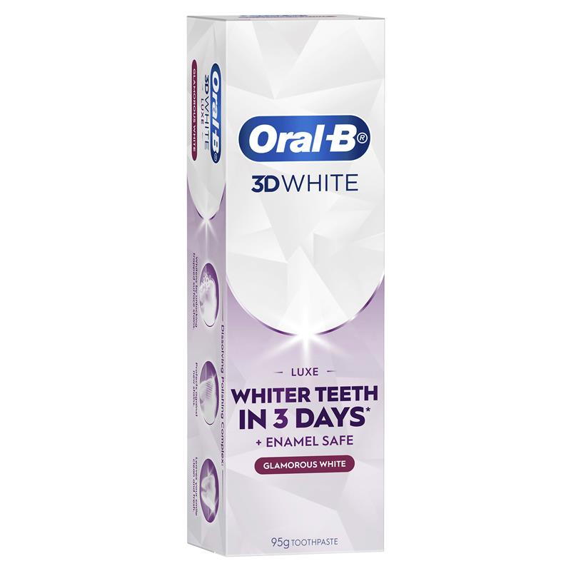 Load image into Gallery viewer, Oral B 3D White Luxe Glamorous White Toothpaste 95g
