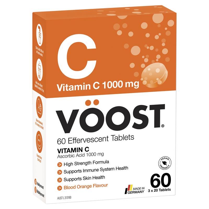 Load image into Gallery viewer, Voost Vitamin C Effervescent 60 Pack Exclusive Size
