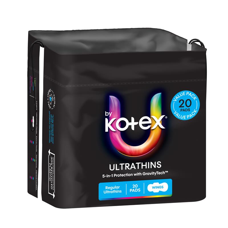 Load image into Gallery viewer, U By Kotex Ultrathin Regular Wing Bulk Pack 20
