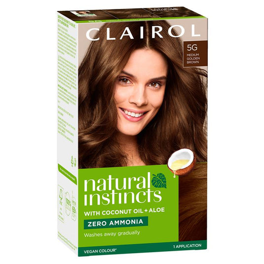 Natural Instincts 5G Pecan, Medium Golden Brown Semi Permanent Hair Colour