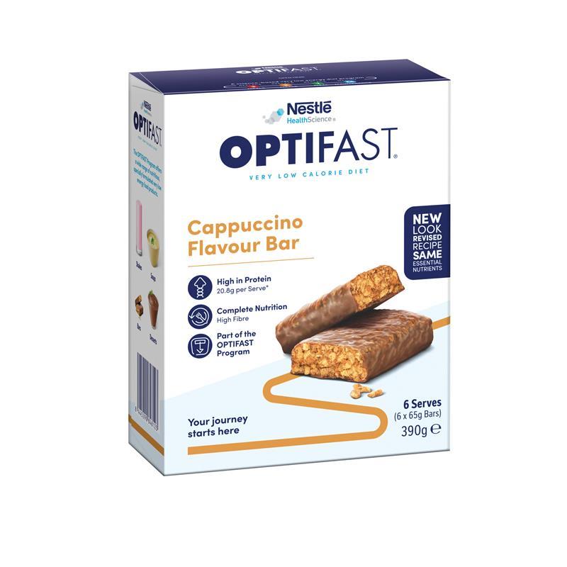 Load image into Gallery viewer, Optifast VLCD Bars Cappuccino Flavour 6 X 65g Pack
