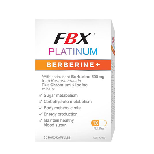 FBX Platinum Berberine+ 30 Capsules