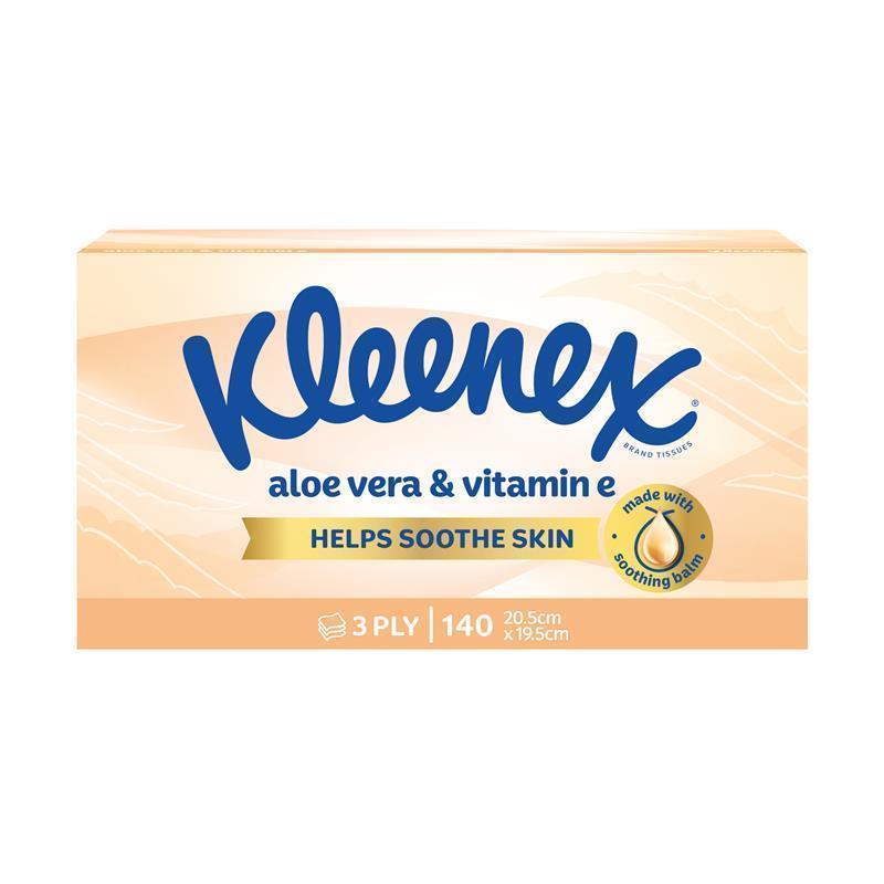 Load image into Gallery viewer, Kleenex Facial Tissues 140 Aloe Vera
