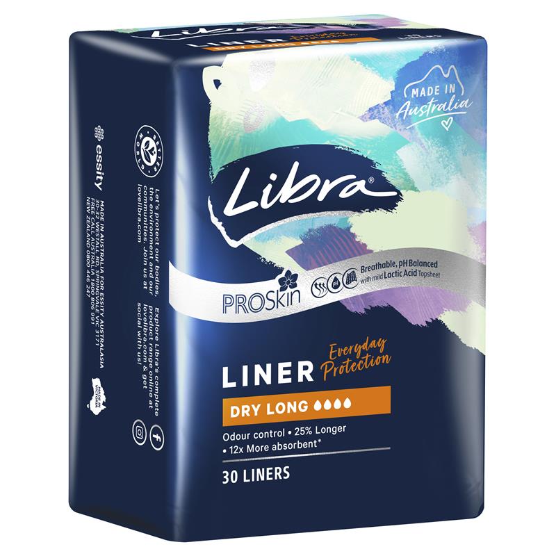 Load image into Gallery viewer, Libra Liner Dry Long 30 Pack
