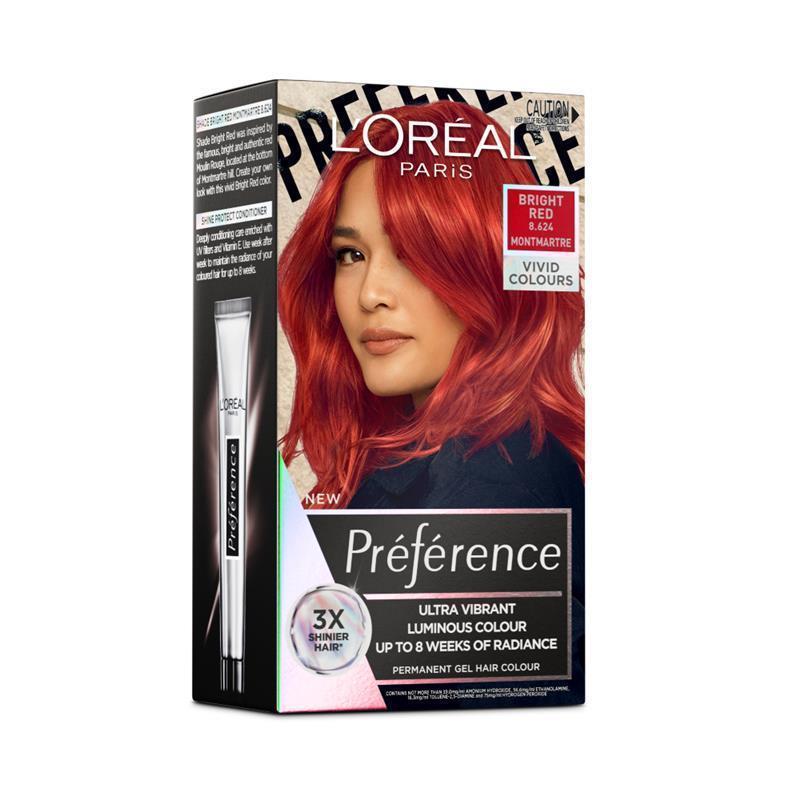 Load image into Gallery viewer, L'Oreal Paris Preference Vivids Permanent Hair Colour 8.624 Montmartre (Bright Red)
