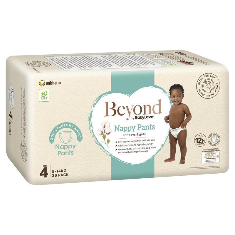 Load image into Gallery viewer, Beyond by BabyLove Nappy Pants Size 4 (9-14kg) 36 Pack
