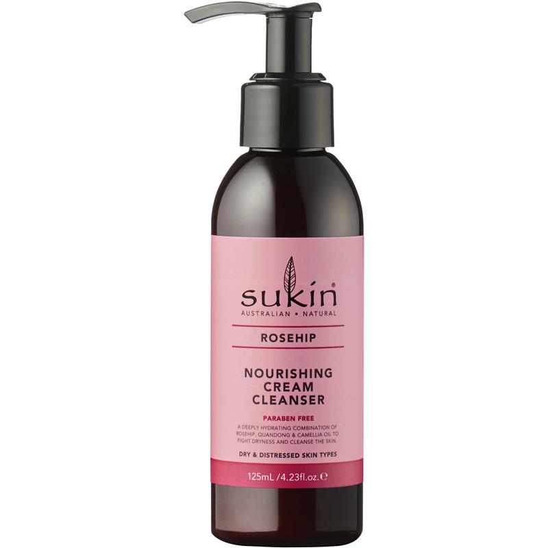 Load image into Gallery viewer, Sukin Rosehip Nourishing Cream Cleanser 125ml

