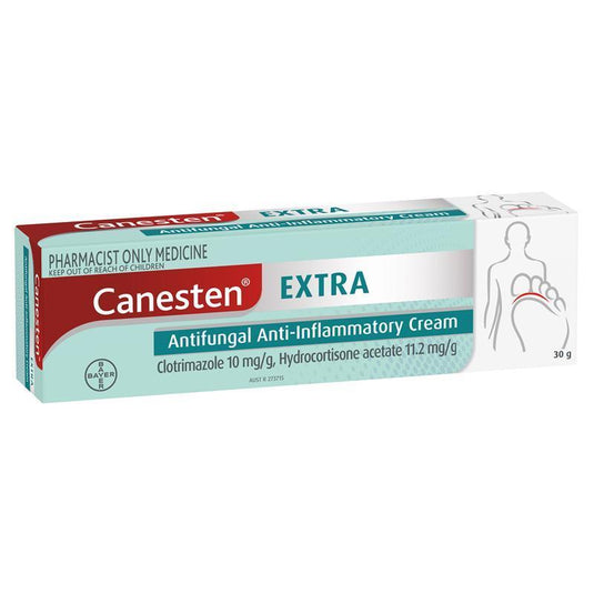 Canesten Extra 1% Cream  30g - Clotrimazole +  Hydrocortisone (S3)
