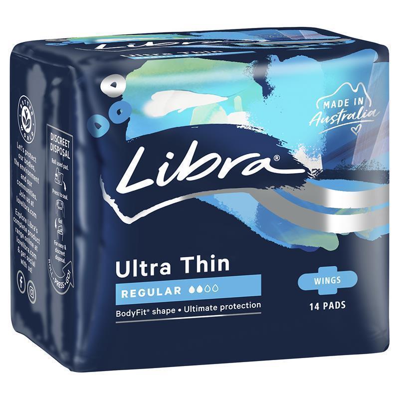 Load image into Gallery viewer, Libra Pads Ultra Thins with Wings Regular 14
