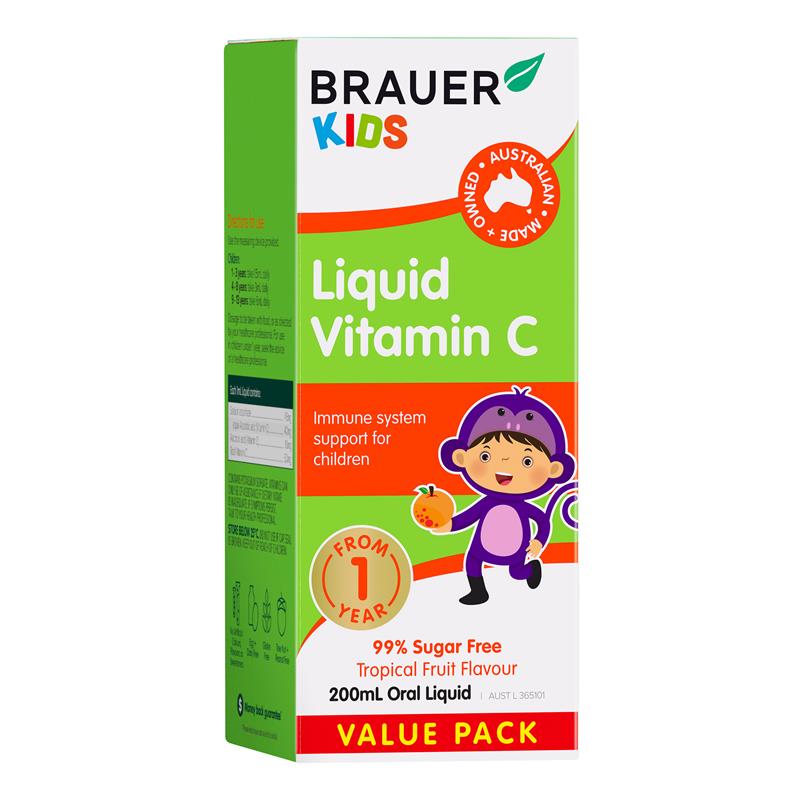 Load image into Gallery viewer, Brauer Kids Liquid Vitamin C 200ml Exclusive Size
