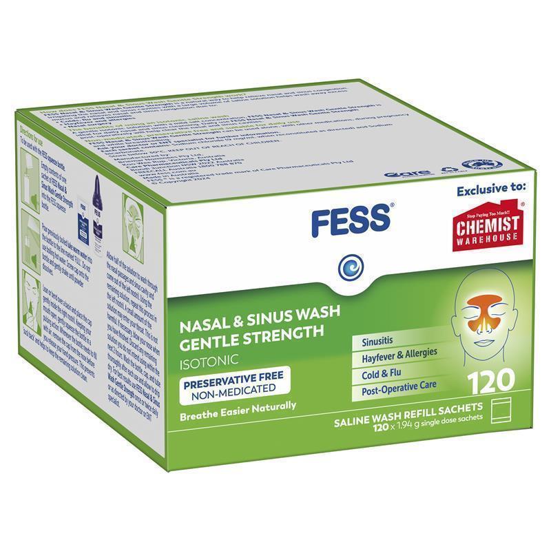 Load image into Gallery viewer, Fess Nasal &amp; Sinus Wash 120 Sachets
