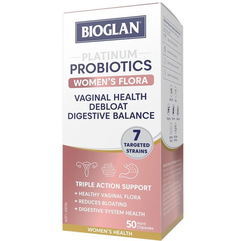 Load image into Gallery viewer, Bioglan Platinum Probiotics Women's Flora 50 Capsules
