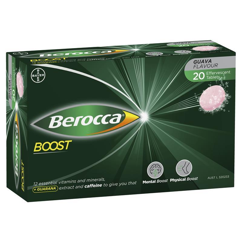 Load image into Gallery viewer, Berocca Boost 20 Effervescent Tablets
