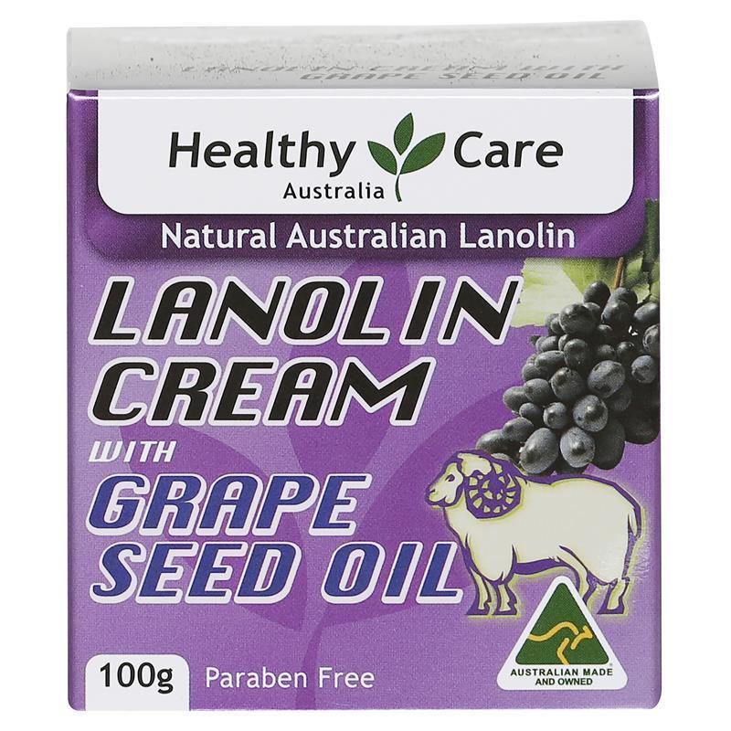 Load image into Gallery viewer, Healthy Care Lanolin Cream With Grape Seed 100g
