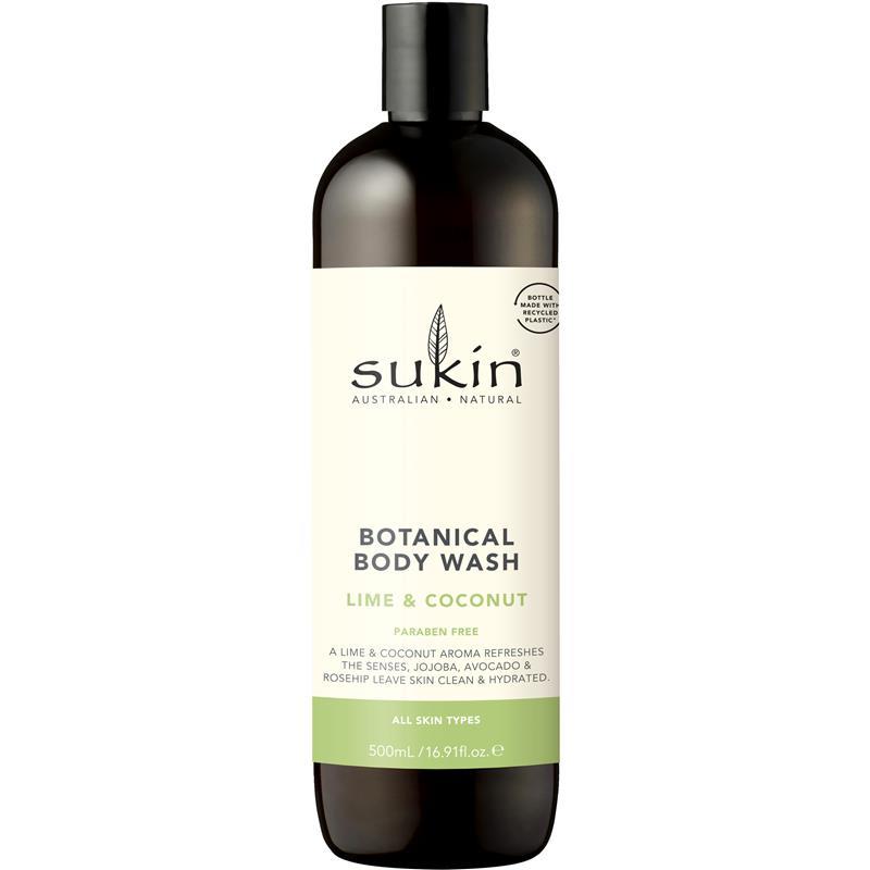 Load image into Gallery viewer, Sukin Botanical Body Wash Lime &amp; Coconut 500ml
