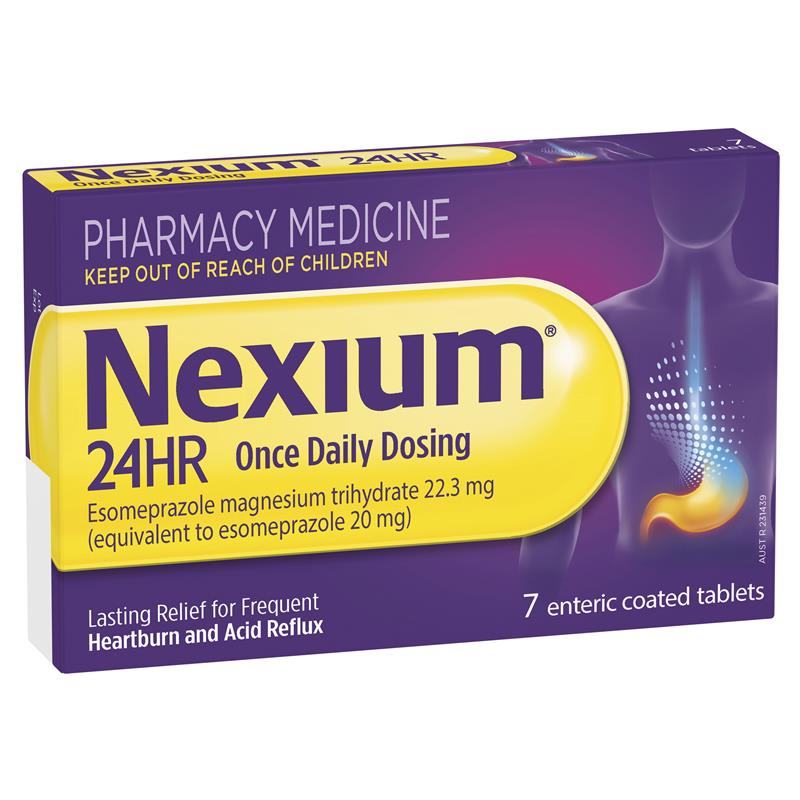 Load image into Gallery viewer, Nexium 24hr Heartburn &amp; Acid Reflux Relief 20mg 7 Tablets
