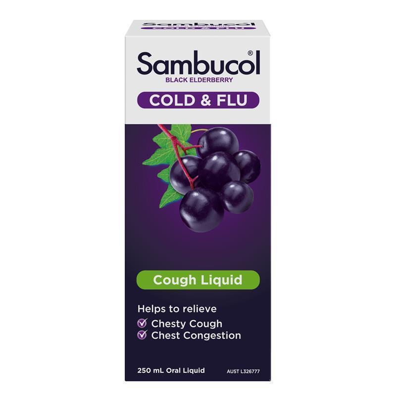 Load image into Gallery viewer, Sambucol Cold &amp; Flu + Cough Liquid 250ml
