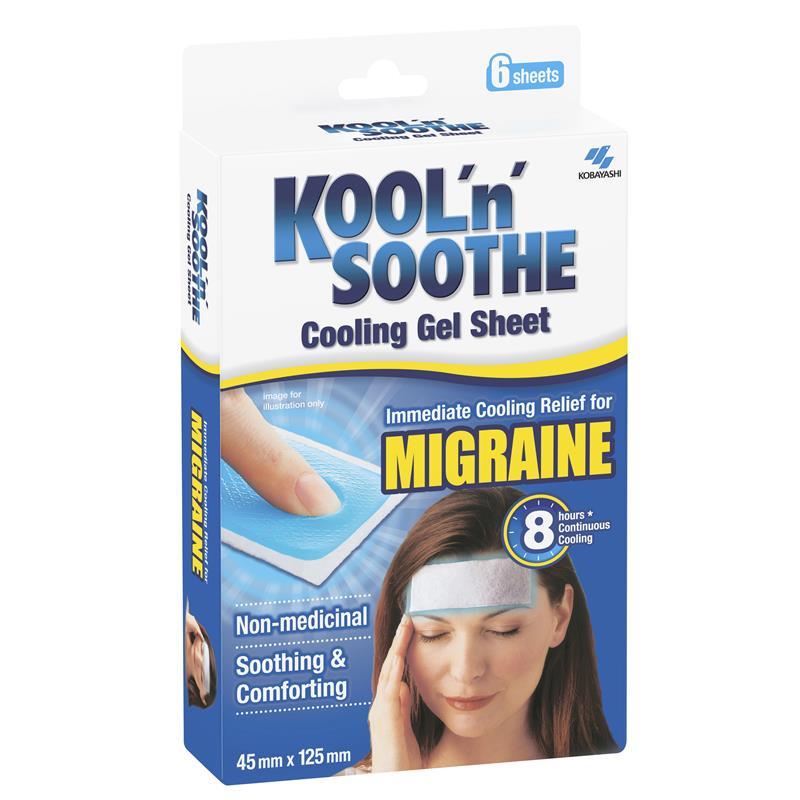 Load image into Gallery viewer, Kool n Soothe Migraine Relief - 6 sheets
