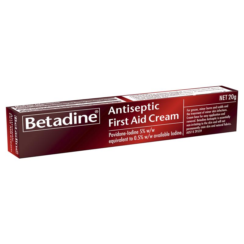 Load image into Gallery viewer, Betadine Antiseptic First Aid Cream 20g
