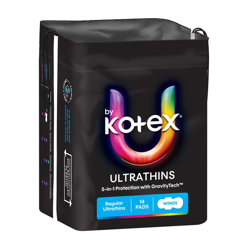 Load image into Gallery viewer, Kotex U Ultra Thin Wings Regular 14
