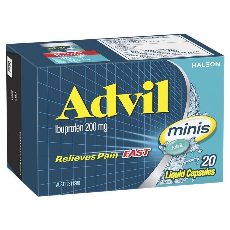 Load image into Gallery viewer, Advil Ibuprofen Pain Relief Liquid Mini 20 Capsules
