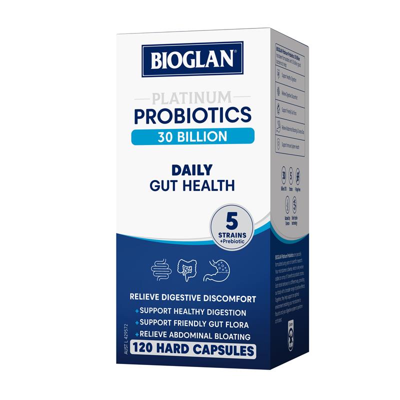 Load image into Gallery viewer, Bioglan Platinum Probiotics Daily 30 Billion 120 Capsules
