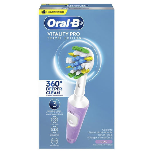 Oral-B Electric Toothbrush Vitality Pro Deep Clean with Travel Case - Lilac