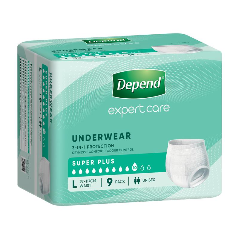 Load image into Gallery viewer, Depend Unisex Underwear Super Plus Large 9 Pack
