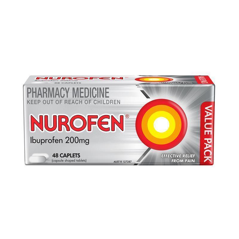 Load image into Gallery viewer, Nurofen Pain and Inflammation Relief Caplets 200mg Ibuprofen 48 pack

