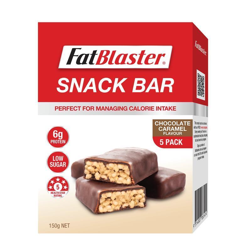 Load image into Gallery viewer, Fatblaster Choc Caramel Crunch Bar 5 x 30g

