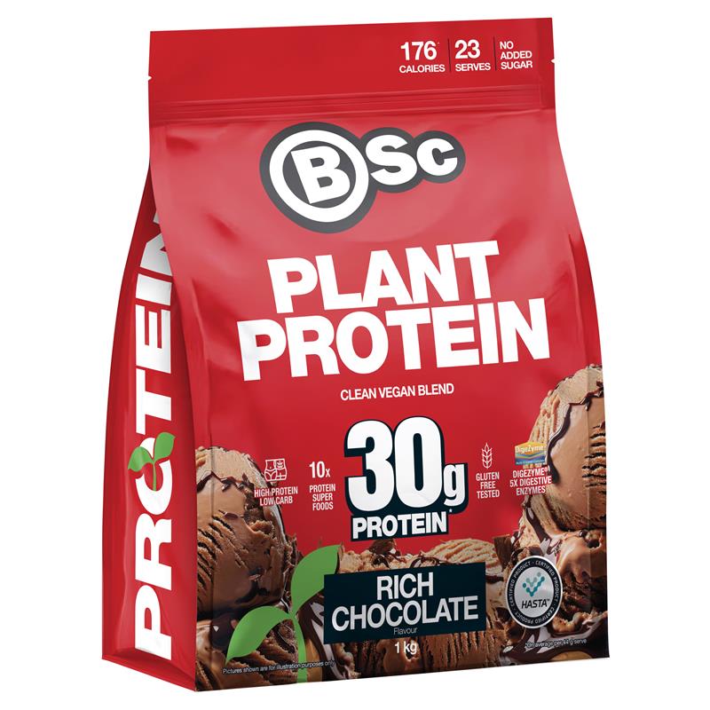 Load image into Gallery viewer, BSc Clean Plant Protein Rich Chocolate 1kg
