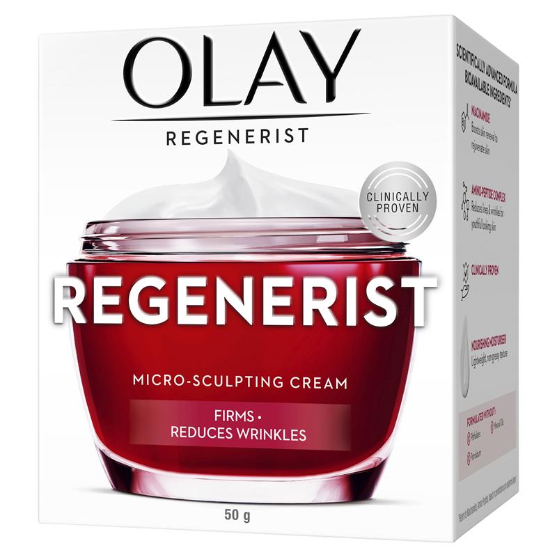Load image into Gallery viewer, Olay Regenerist Advanced Anti-Ageing Micro-Sculpting Face Cream Moisturiser 50g
