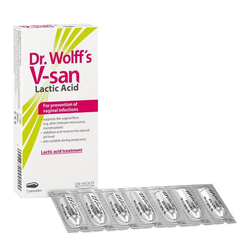 Load image into Gallery viewer, Dr Wolffs V-san Lactic Acid 7 Pessaries
