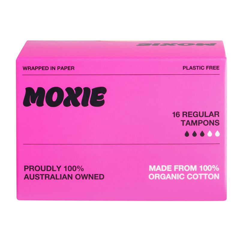 Load image into Gallery viewer, Moxie 100% Organic Cotton Tampons Regular 16 Pack
