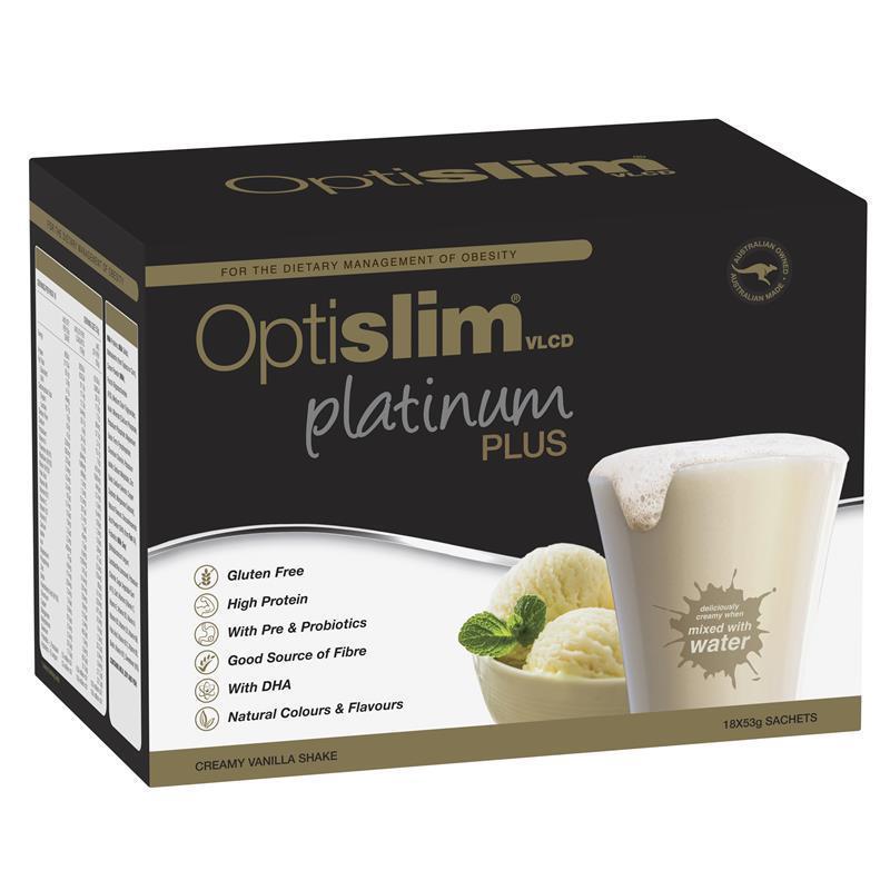 Load image into Gallery viewer, Optislim VLCD Platinum PLUS Vanilla 18x53g
