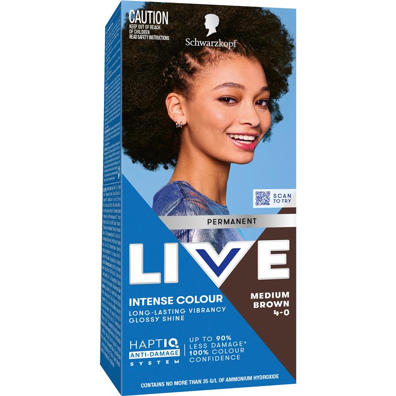 Load image into Gallery viewer, Schwarzkopf Live Colour Permanent 4.0 Medium Brown
