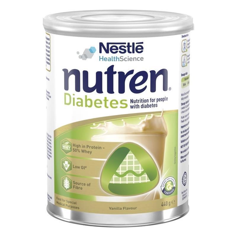 Load image into Gallery viewer, Nutren Diabetes Low GI Formula Vanilla Flavour 440g
