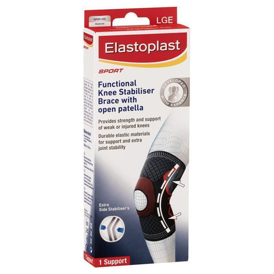 Elastoplast Functional Knee Stabiliser With Open Patella L