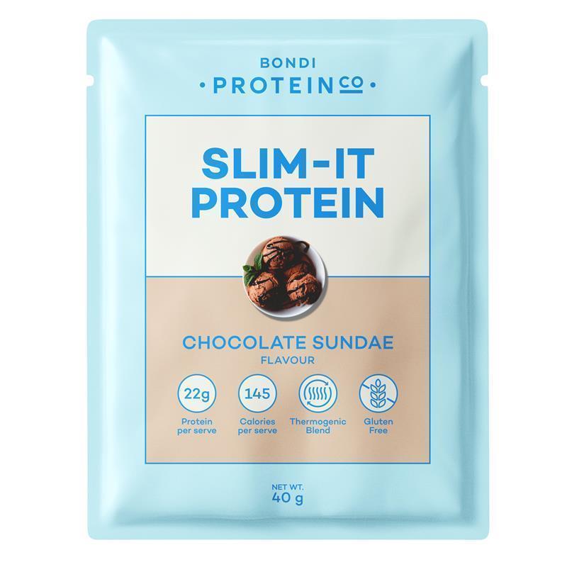 Load image into Gallery viewer, Bondi Protein Co Slim It Protein Chocolate Sachet 40g

