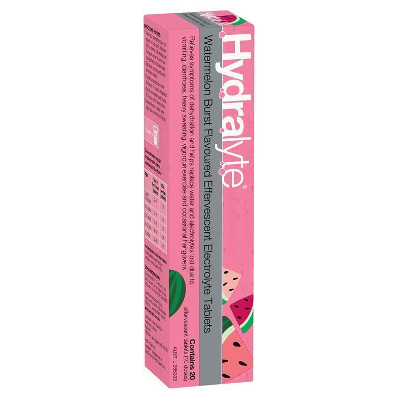 Load image into Gallery viewer, Hydralyte Electrolyte Effervescent Watermelon Burst Flavoured 20 Tablets
