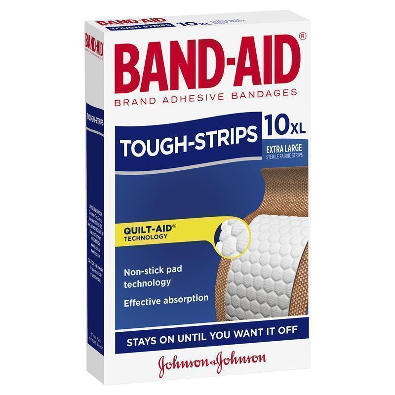 Load image into Gallery viewer, Band-Aid Tough Strips Extra Large Fabric Strips 10 Pack
