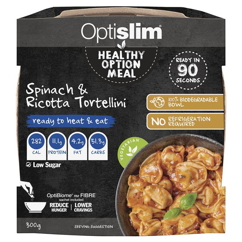 Load image into Gallery viewer, Optislim Healthy Option Meal Spinach &amp; Ricotta Tortellini 300g NEW
