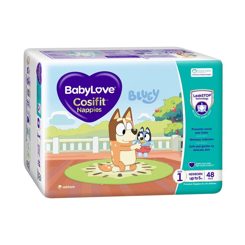 Load image into Gallery viewer, BabyLove Cosifit Newborn Nappies Size 1 (Up To 5kg) 48 Pack
