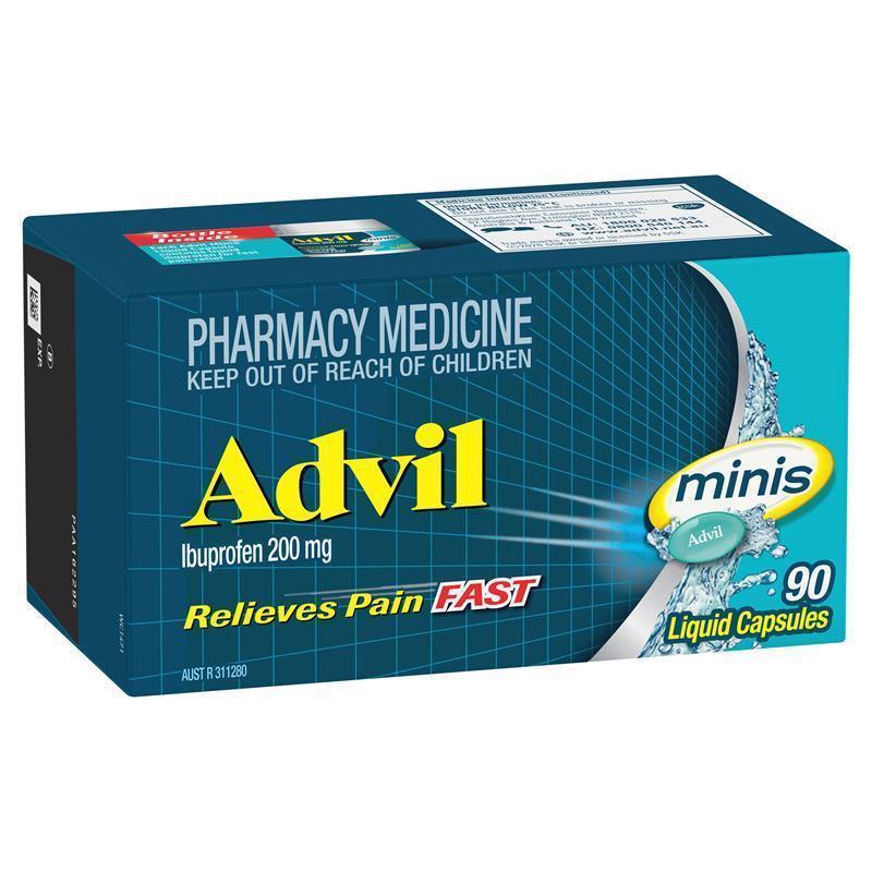 Load image into Gallery viewer, Advil Ibuprofen Pain Relief Liquid Mini 90 Capsules
