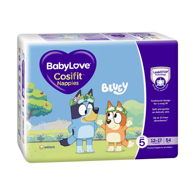 Load image into Gallery viewer, BabyLove Cosifit Nappies Size 5 (12-17kg) 54 Pack
