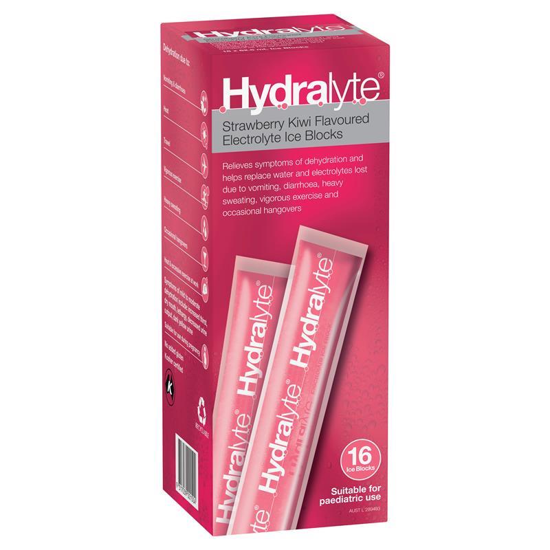Load image into Gallery viewer, Hydralyte Electrolyte Ice Blocks Strawberry Kiwi 16
