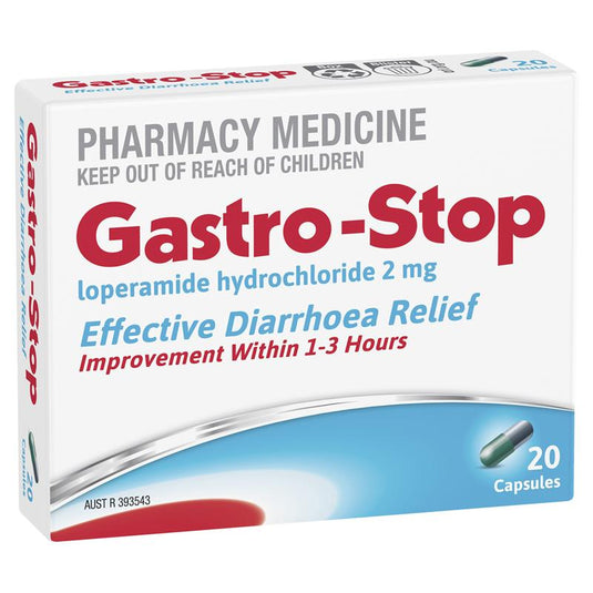 GastroStop Loperamide 20 Capsules