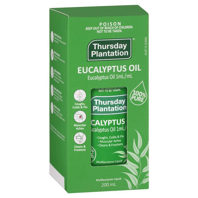 Load image into Gallery viewer, Thursday Plantation 100% Pure Eucalyptus Oil 200ml
