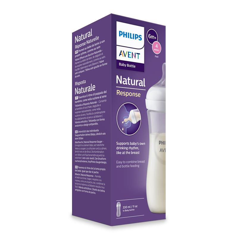 Load image into Gallery viewer, Avent Natural Response Feeding Bottle 330ml
