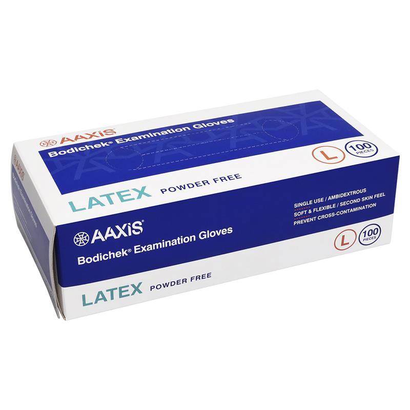 Load image into Gallery viewer, Bodichek Latex Disposable Gloves Powder Free Large 100 Pack
